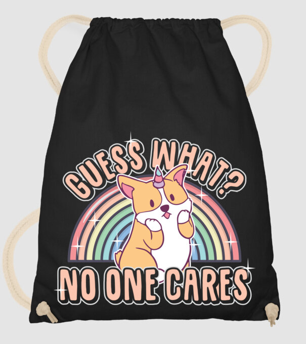 Guess what corgicorn model negru pe tricou