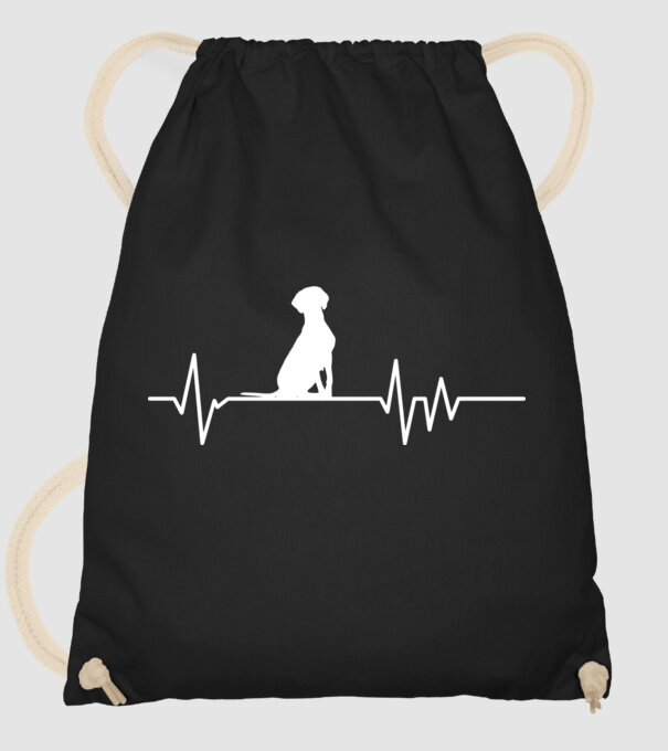 Heartbeat silueta Vijla model negru pe tricou