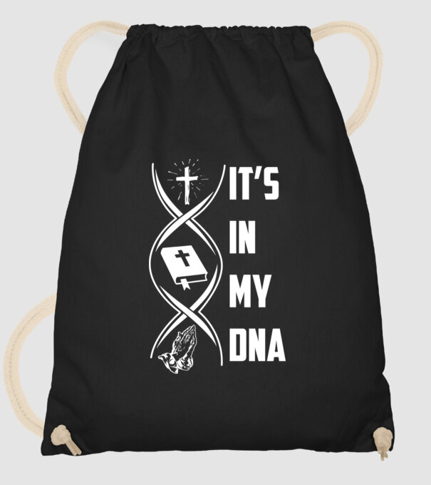 Its in my dna jesus model negru pe tricou