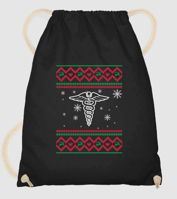 Model tricotat de Crăciun - medicină model negru pe tricou