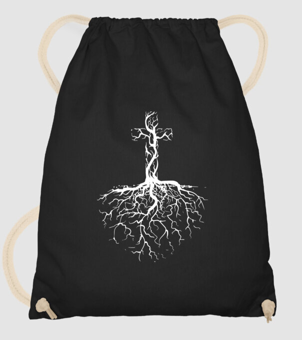 Cruce model negru pe tricou