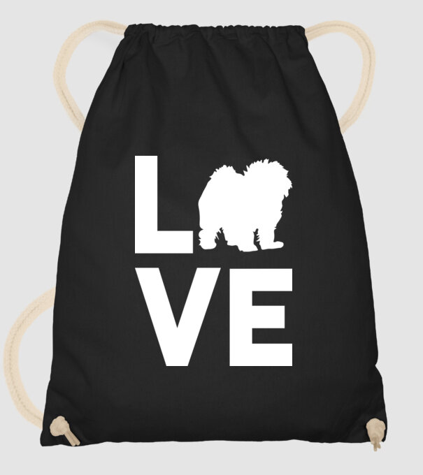 LOVE Bolognese model negru pe tricou