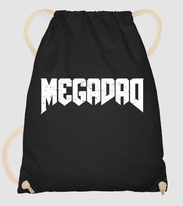 Megadad model negru pe tricou