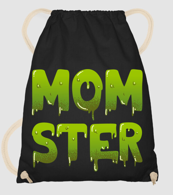 Momster model negru pe tricou
