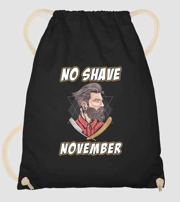 No shave November model negru pe tricou