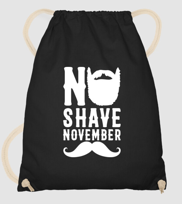 No shave november model negru pe tricou