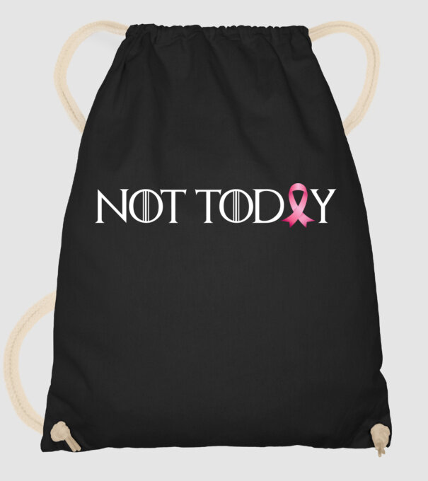 Not today model negru pe tricou