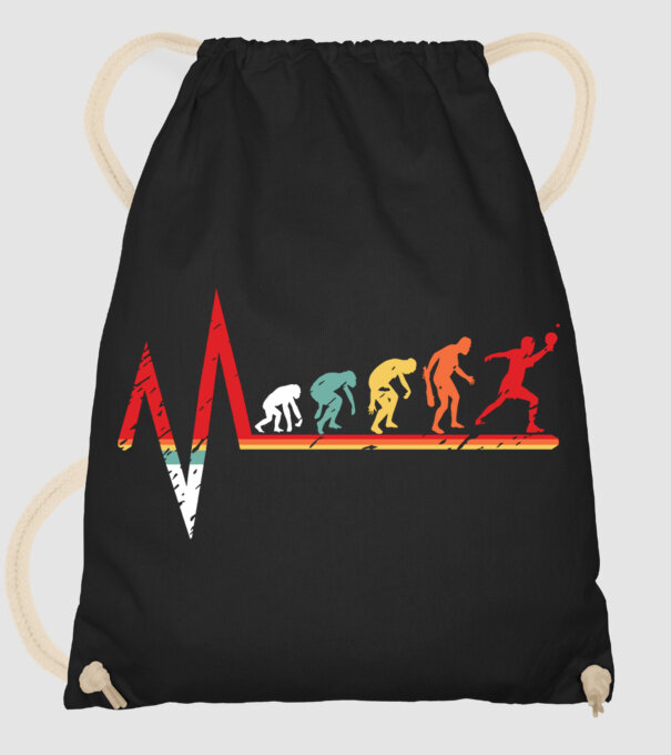 Evoluție ping-pong model negru pe tricou
