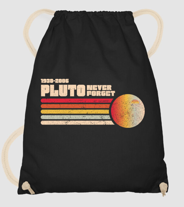pluto model negru pe tricou