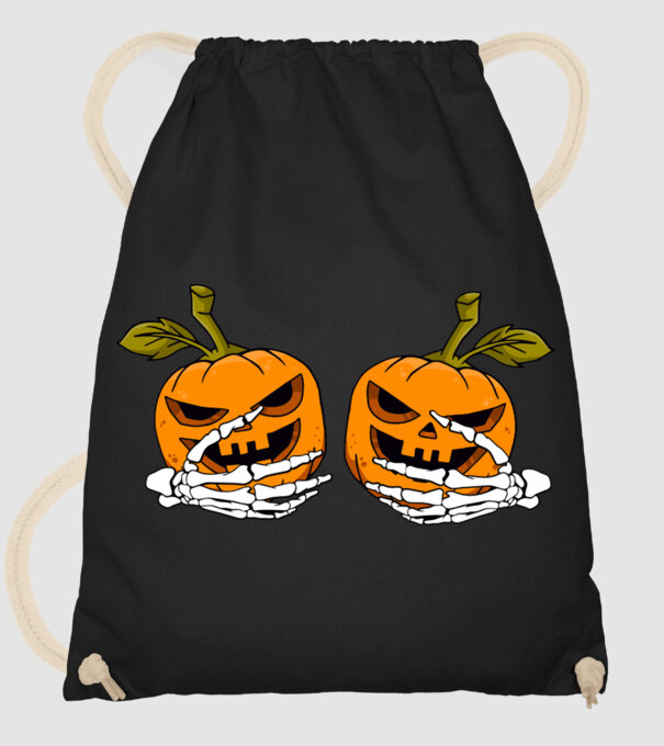 Pumpkin titts model negru pe tricou