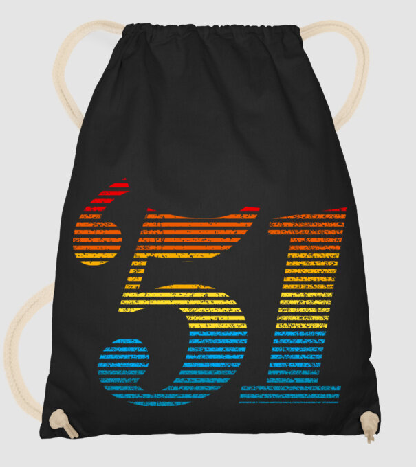 Retro Birthday 1951 model negru pe tricou