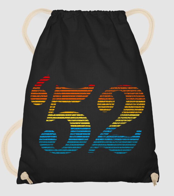 Retro Birthday 1952 model negru pe tricou