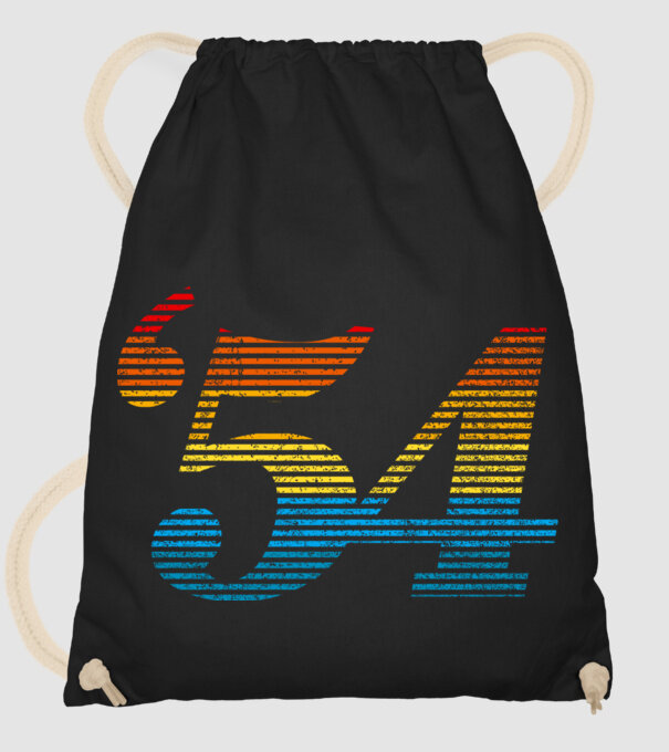Retro Birthday 1954 model negru pe tricou