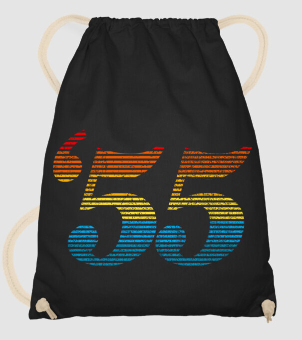 Retro Birthday 1955 model negru pe tricou