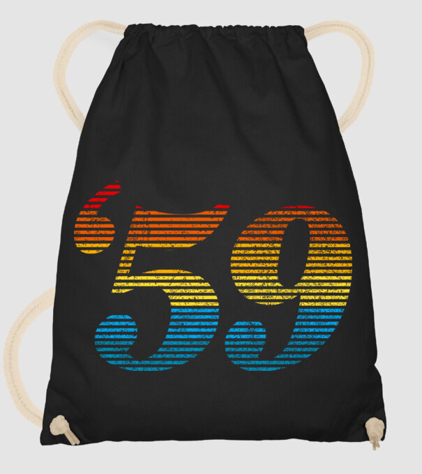 Retro Birthday 1959 model negru pe tricou