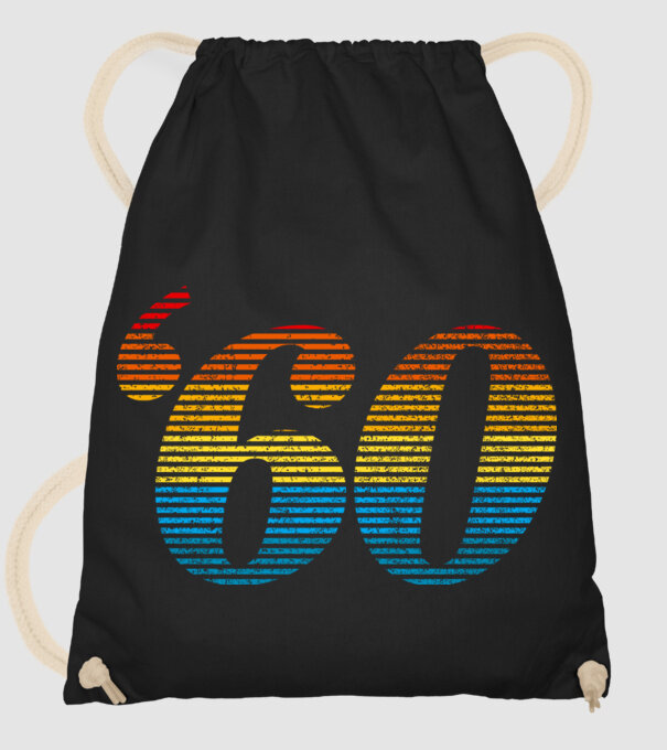Retro Birthday 1960 model negru pe tricou