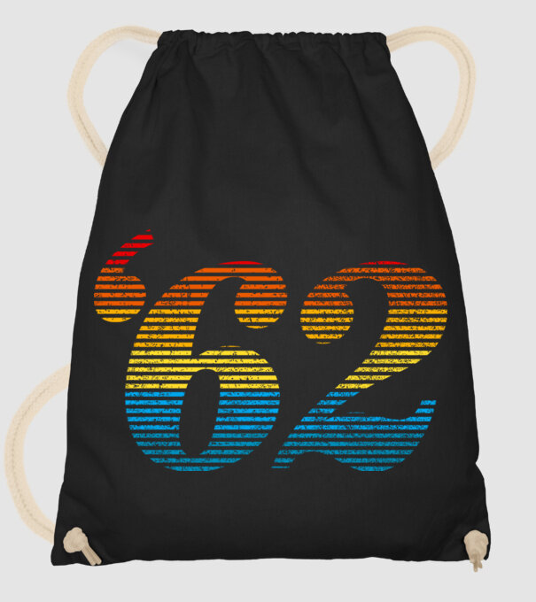 Retro Birthday 1962 model negru pe tricou