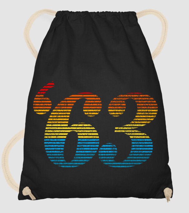 Retro Birthday 1963 model negru pe tricou
