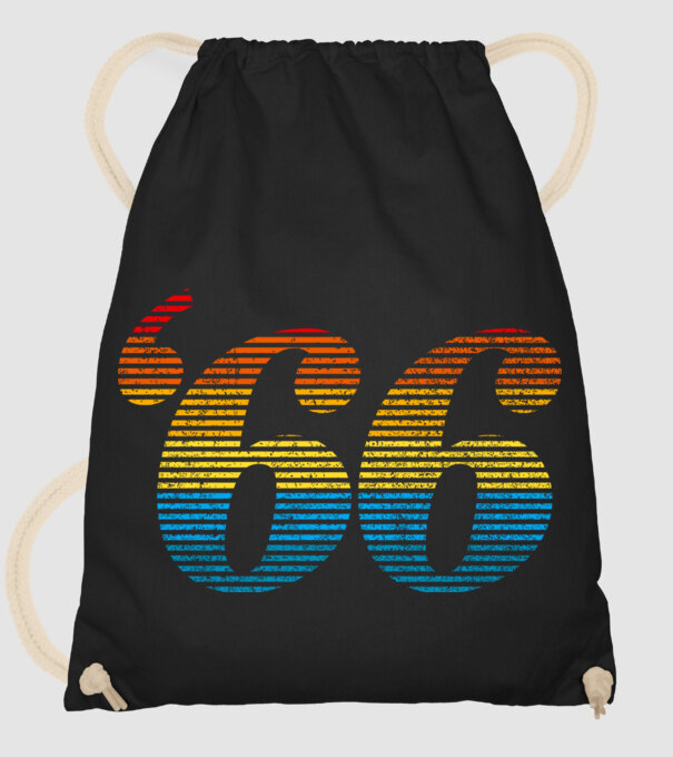 Retro Birthday 1966 model negru pe tricou