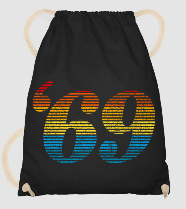 Retro Birthday 1969 model negru pe tricou