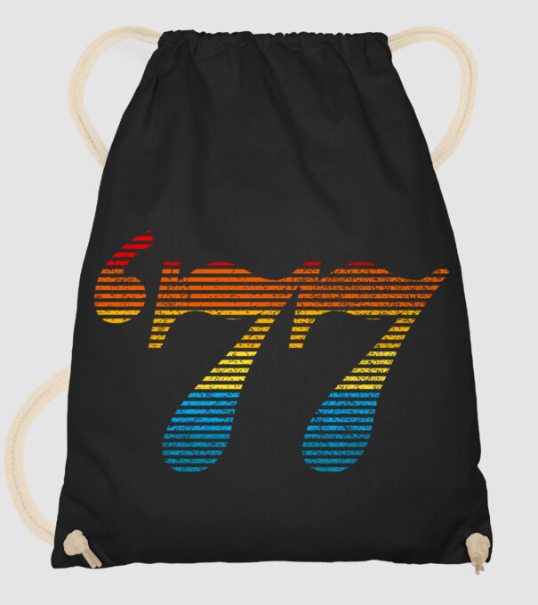 Retro Birthday 1977 model negru pe tricou