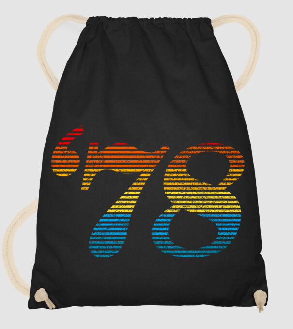 Retro Birthday 1978 model negru pe tricou