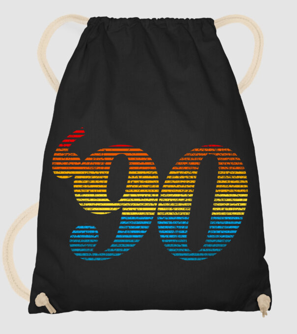 Retro Birthday 1990 model negru pe tricou