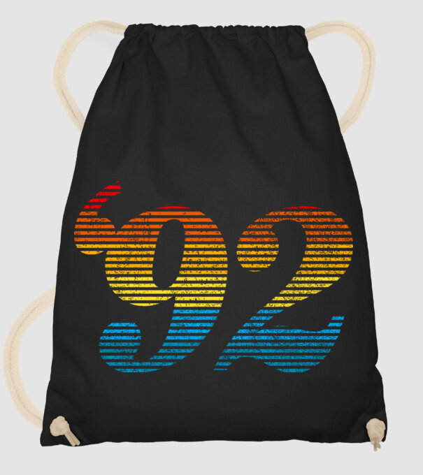 Retro Birthday 1992 model negru pe tricou