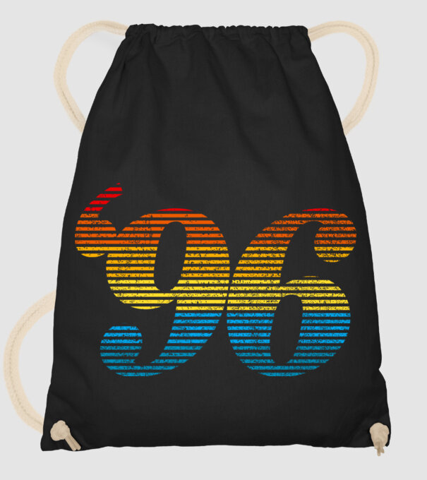 Retro Birthday 1996 model negru pe tricou