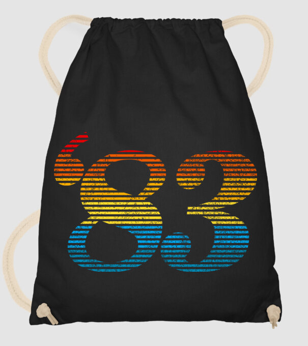Retro Birthday 1983 model negru pe tricou