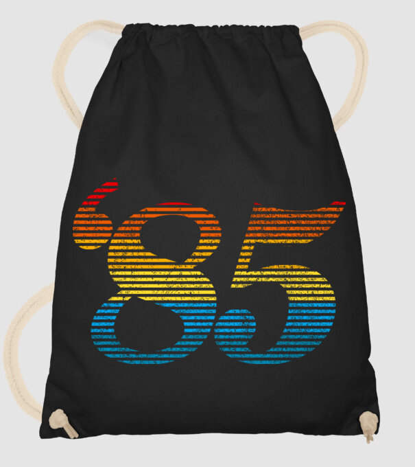 Retro Birthday 1985 model negru pe tricou