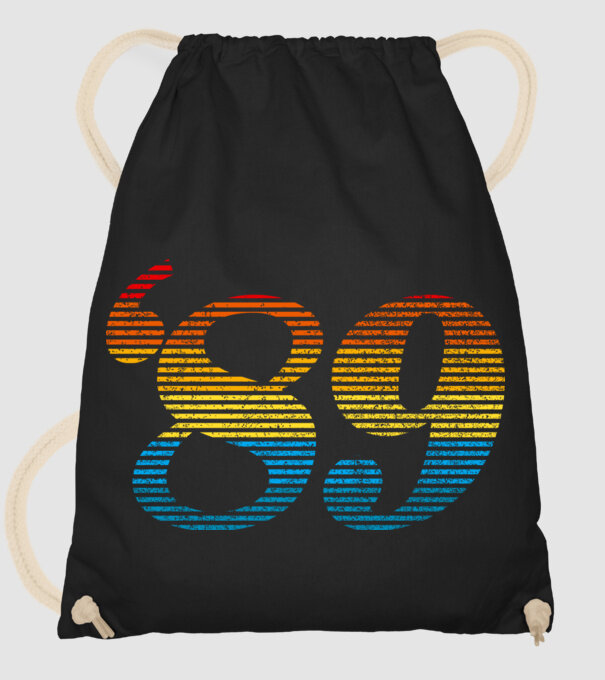 Retro Birthday 1989 model negru pe tricou
