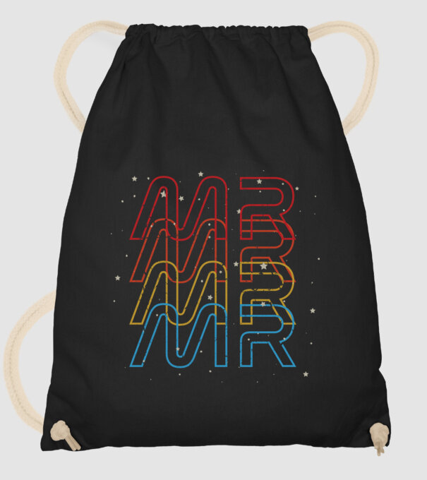 Retro vintage nasa couple mr model negru pe tricou