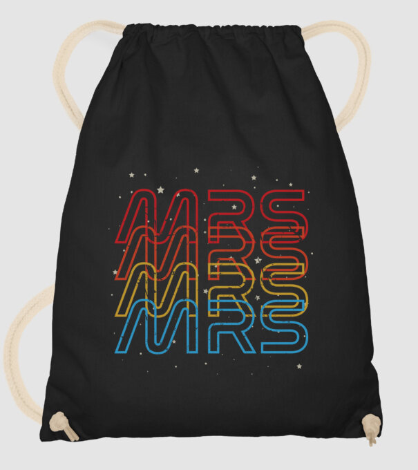 Retro vintage nasa couple mrs model negru pe tricou