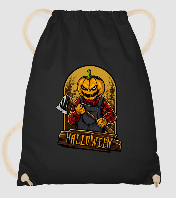 Scary halloween model negru pe tricou