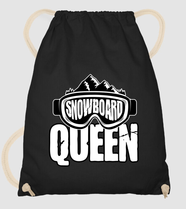 snowboard queen 01 model negru pe tricou