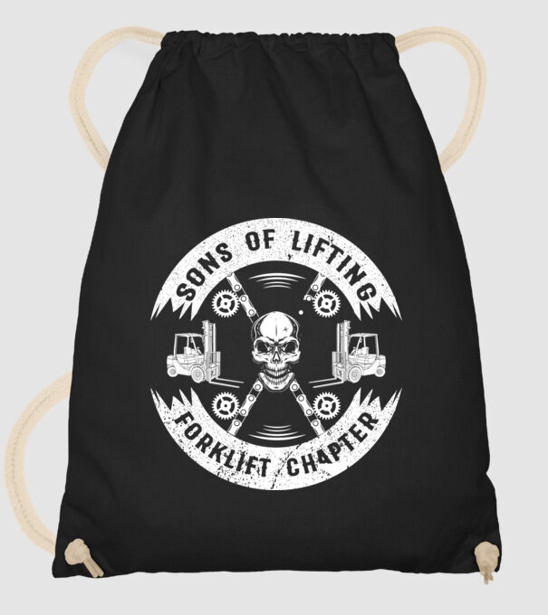 SONS OF LIFTING model negru pe tricou