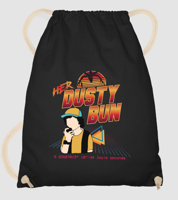 Stranger couple 80s retro Dustin model negru pe tricou