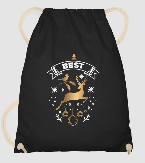 Best Friends Christmas 1 model negru pe tricou
