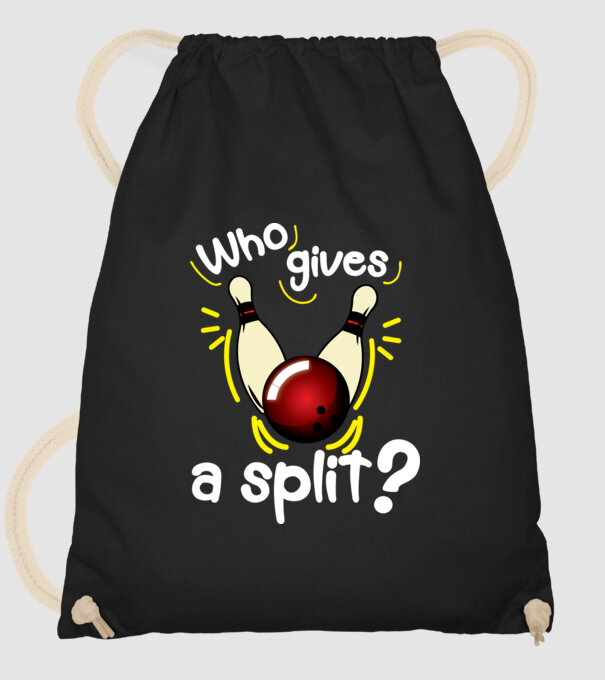Who gives a split model negru pe tricou