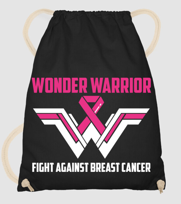 WONDER WARRIOR model negru pe tricou