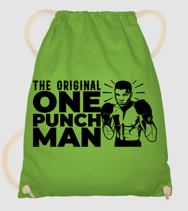 Ali the original one punch man model verde de măr pe tricou
