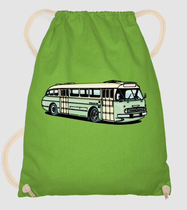 Autobuze model verde de măr pe tricou