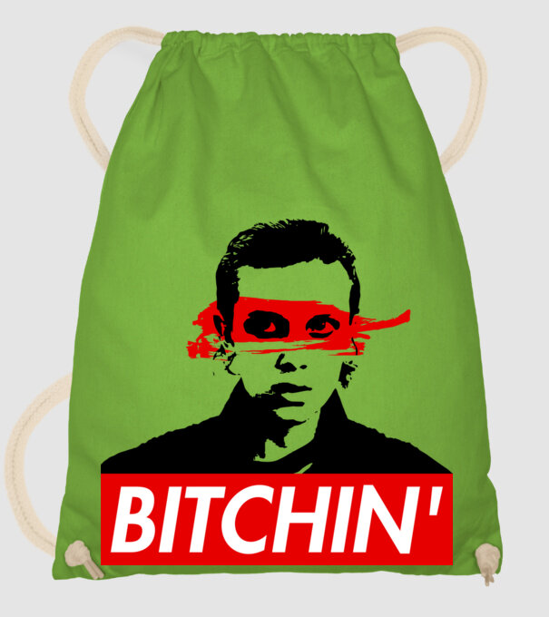 bitchin eleven model verde de măr pe tricou