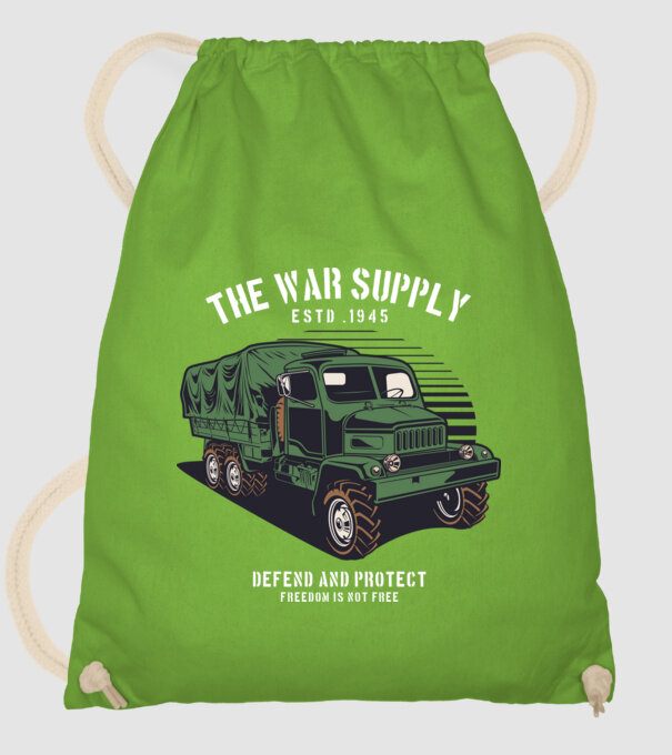 Camioane model verde de măr pe tricou