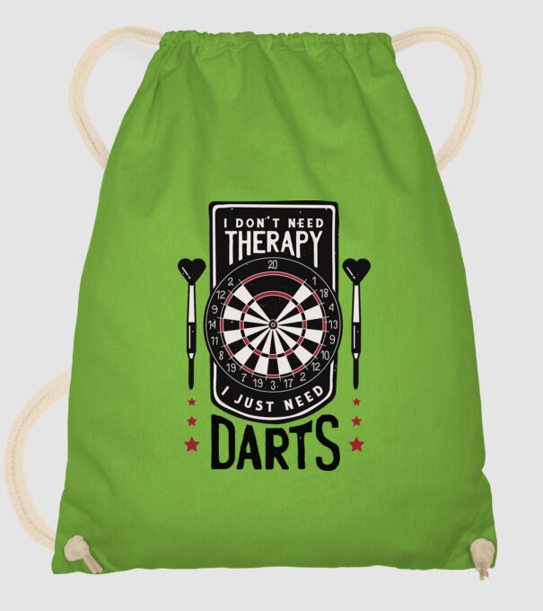 Darts Therapy model verde de măr pe tricou