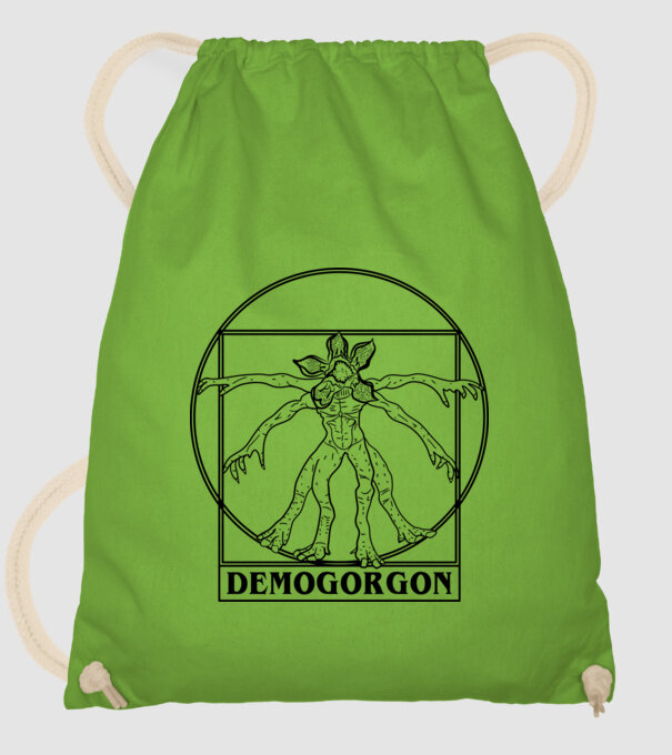 demogorgon da vinci model verde de măr pe tricou