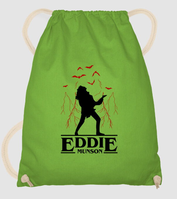 eddie munson stranger things model verde de măr pe tricou