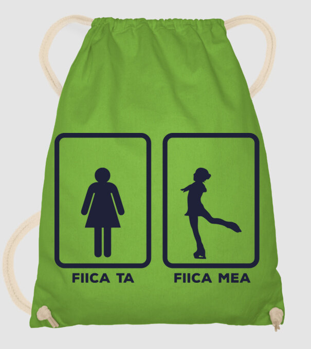 fiica ta - fiica mea model verde de măr pe tricou