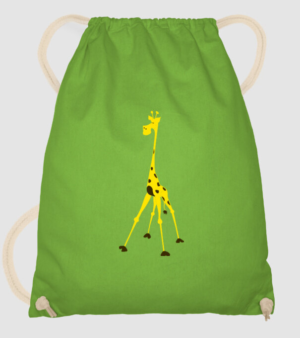 Giraffe model verde de măr pe tricou